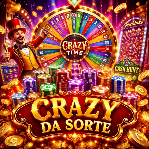 Mesa do game show Crazy Time com roda gigante