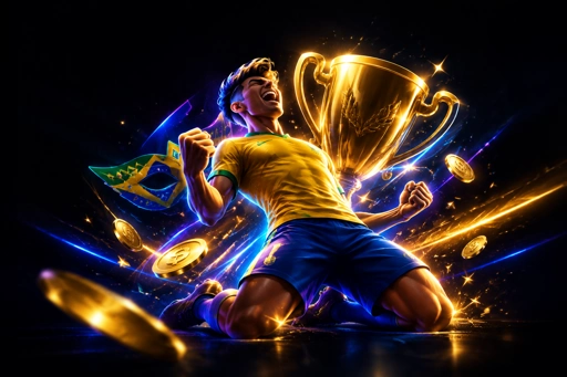 Arena de esportes com bola de futebol e bola de basquete sobre a quadra